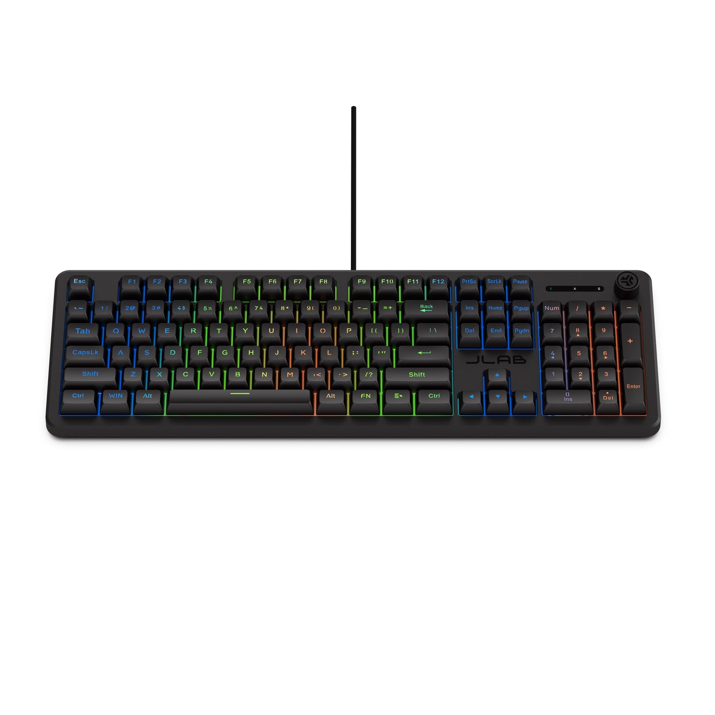 Nightfall Full-Size Wired Gaming Keyboard Black