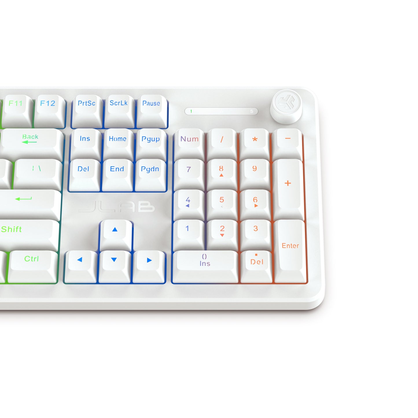 Nightfall Full-Size Wired Gaming Keyboard White